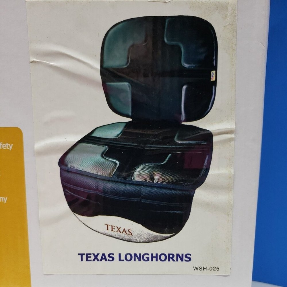 Lil Fan Seat Mate 2 In 1 Car Seat Mat Texas Longhorns NIB Slip, Stain Waterproof